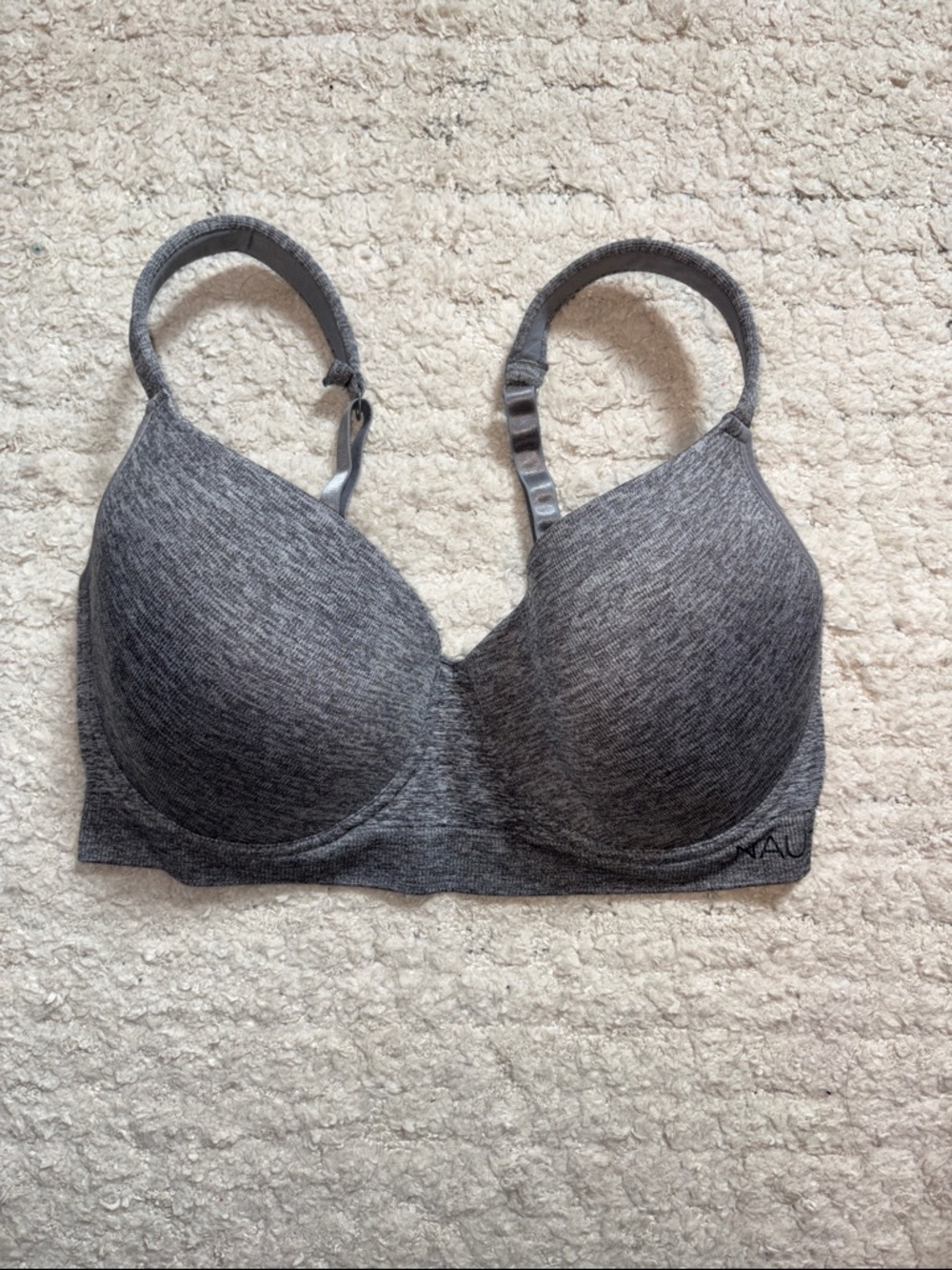 Nautica Heather Gray Seamless Molded Cup Bra